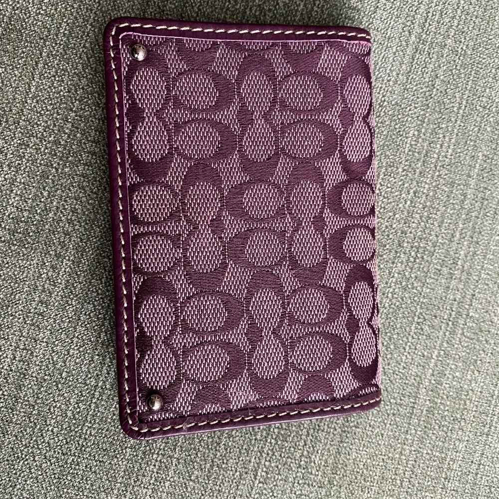 COACH credit card carrier